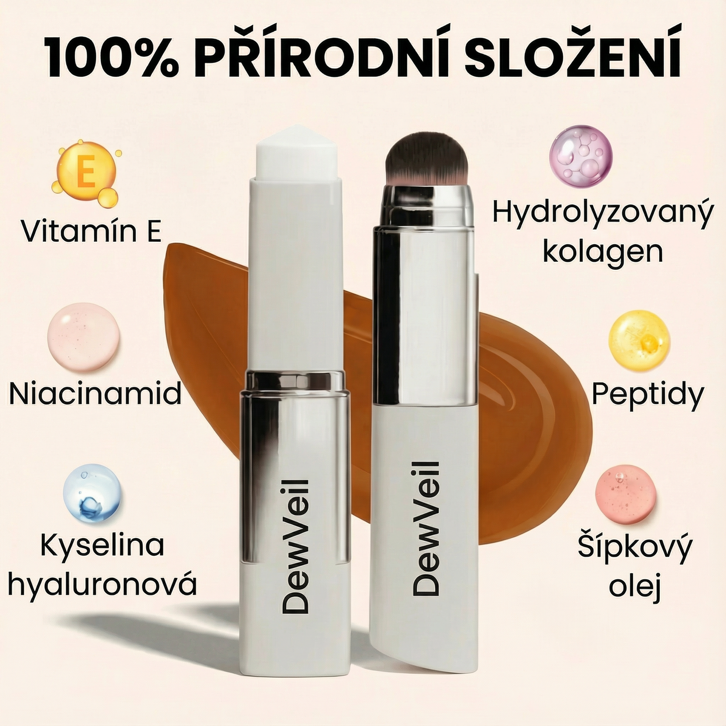 2v1 Make-up s Integrovaným Štětcem